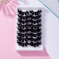 8 Pairs 6D Volumized False Eyelashes for Dramatic Makeup and Stage Performance