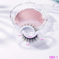 Self Adhesive Reusable Faux Mink False Eyelashes Natural Soft Lashes
