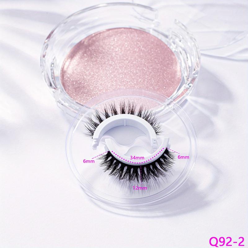 Self Adhesive Reusable Faux Mink False Eyelashes Natural Soft Lashes