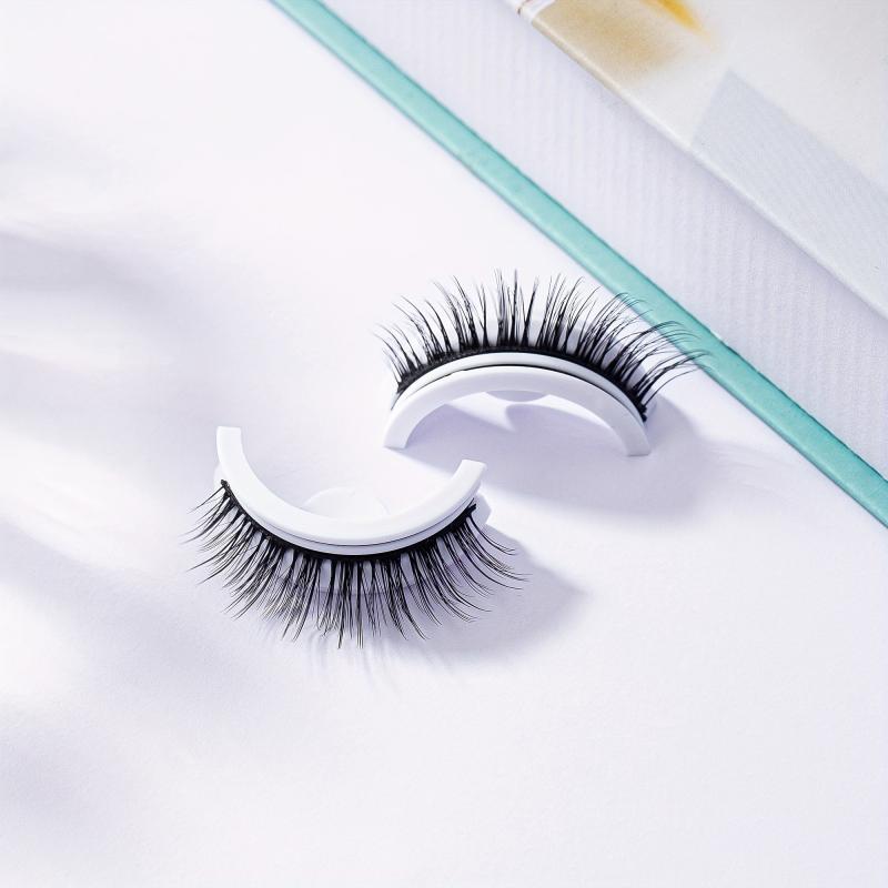 Self Adhesive Reusable Faux Mink False Eyelashes Natural Soft Lashes