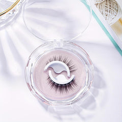 Self Adhesive Reusable Faux Mink False Eyelashes Natural Soft Lashes