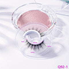 Self Adhesive Reusable Faux Mink False Eyelashes Natural Soft Lashes