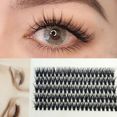 DIY 40D Curl Eyelash Extension Pro Kit 11 14mm 100Pcs Purple Cluster Lashes