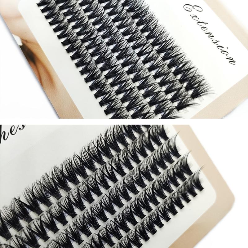 DIY 40D Curl Eyelash Extension Pro Kit 11 14mm 100Pcs Purple Cluster Lashes