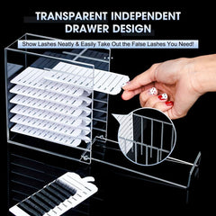 3 5 8 Layers Eyelash Storage Box Makeup Organizer for Eyelash