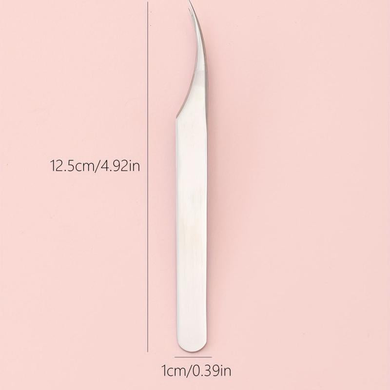 Eyelash Extension Tweezers Straight & Curved Tip Nippers Volume Lash Tools