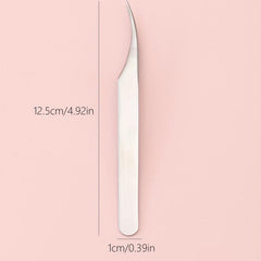 Eyelash Extension Tweezers Straight & Curved Tip Nippers Volume Lash Tools