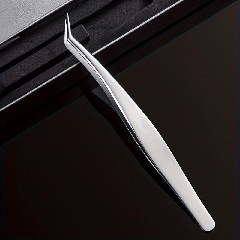 Eyelash Extension Tweezers Straight & Curved Tip Nippers Volume Lash Tools