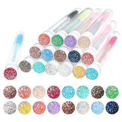 Crystal Eyebrow Brush For Eyelash Extension - 5PCS Set