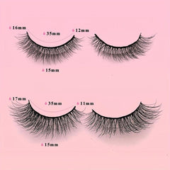 5 Pairs 3D Thick Mink Eyelashes Natural Curling Lashes