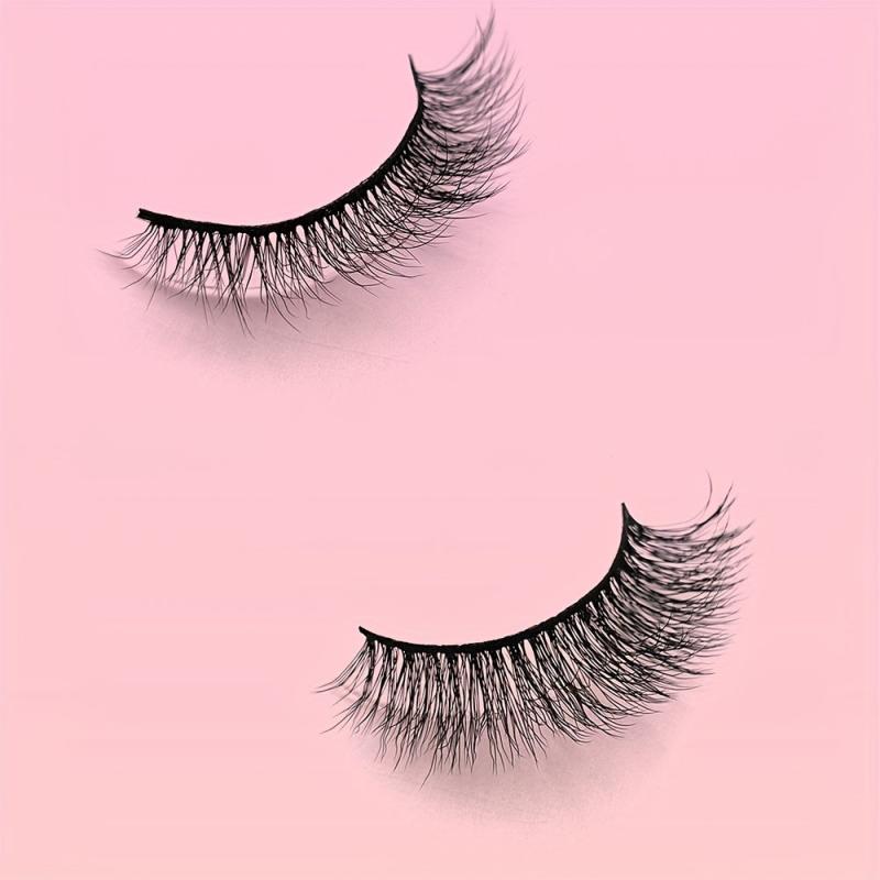 5 Pairs 3D Thick Mink Eyelashes Natural Curling Lashes