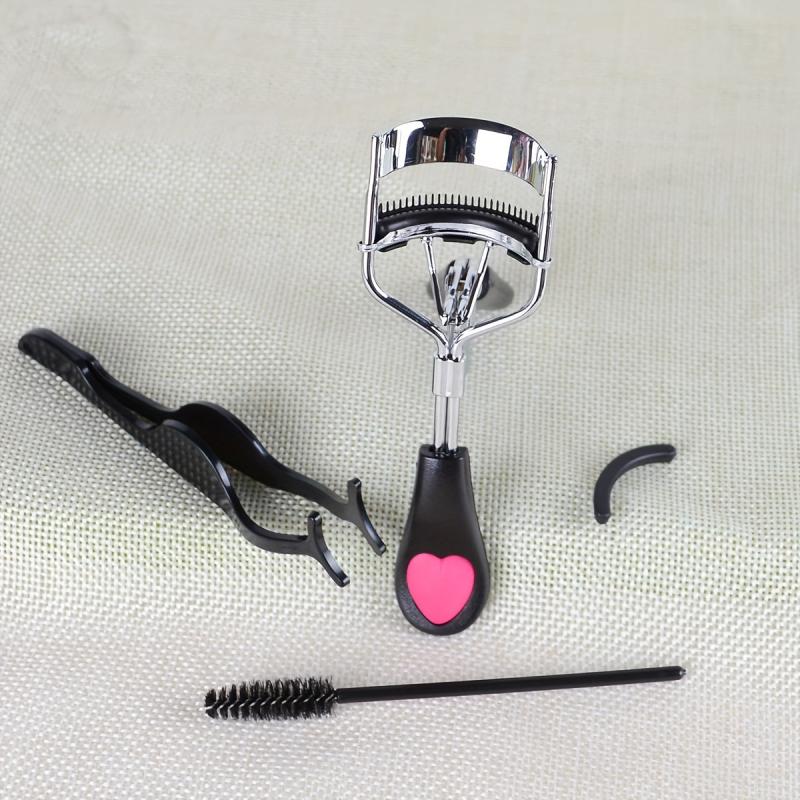4pcs Eyelash Tools Set False Eyelash Applicator Eyebrow Brush Eyelash Curlers
