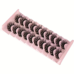 10 Pairs 3D Curly Faux Mink Lashes Extension