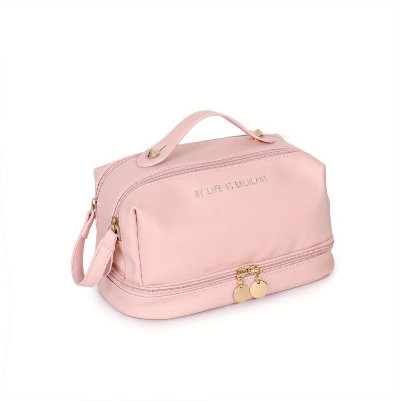 Travel Makeup Bag Large Capacity Double Layer Cosmetic Bag