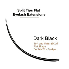 LAGEE Flat Ellipse Eyelashes Extension Matte Mink Split Tips