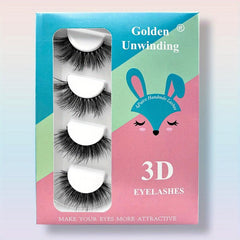 Long Fluffy 3D Faux Mink False Eyelashes for Natural & Dramatic Look
