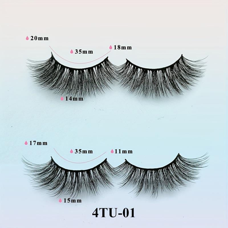 Long Fluffy 3D Faux Mink False Eyelashes for Natural & Dramatic Look