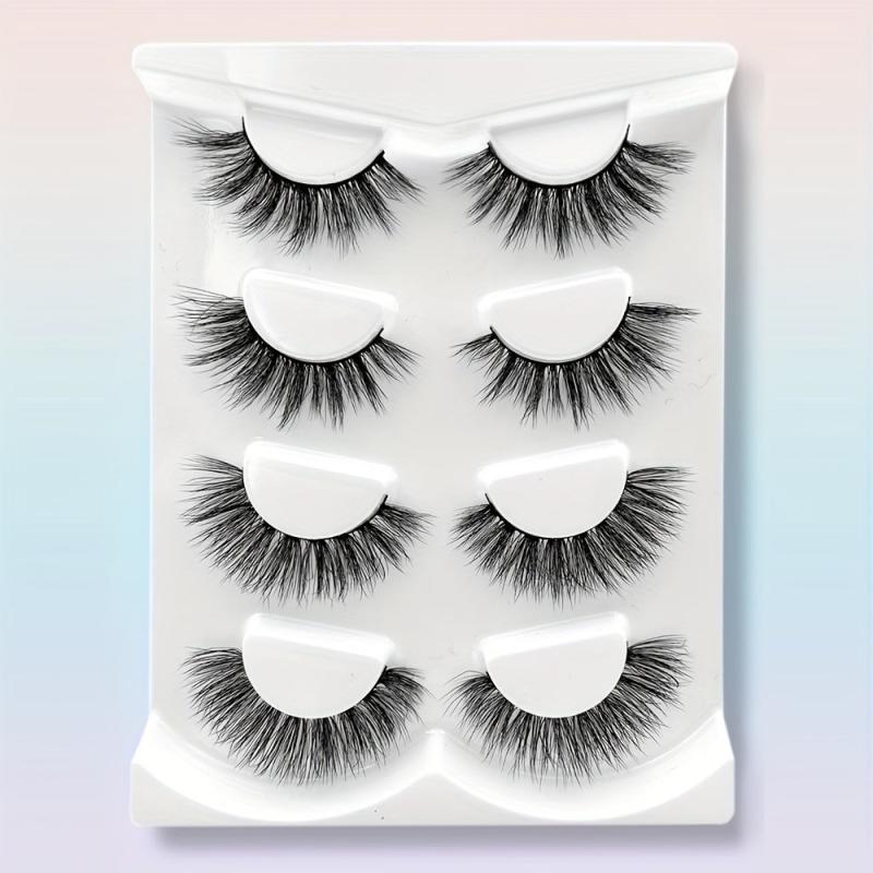 Long Fluffy 3D Faux Mink False Eyelashes for Natural & Dramatic Look