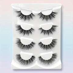 Long Fluffy 3D Faux Mink False Eyelashes for Natural & Dramatic Look