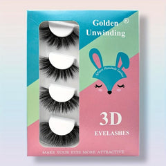 Long Fluffy 3D Faux Mink False Eyelashes for Natural & Dramatic Look