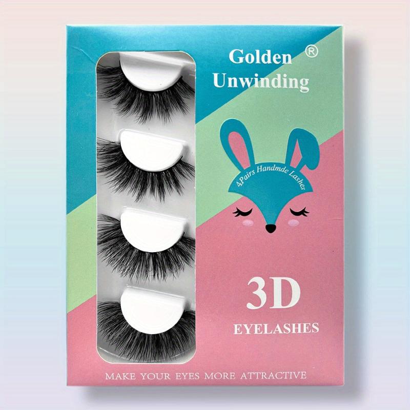 Long Fluffy 3D Faux Mink False Eyelashes for Natural & Dramatic Look