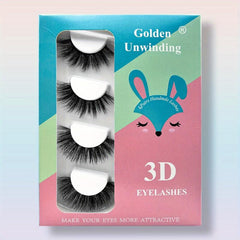 Long Fluffy 3D Faux Mink False Eyelashes for Natural & Dramatic Look