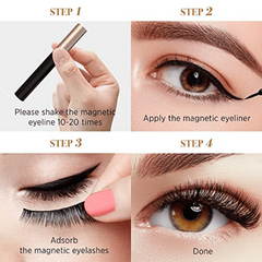 5 Pairs Magnetic Eyeliner And Eyelashes Kit Self Adhesive
