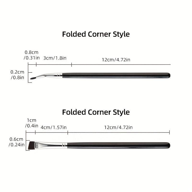 Ultra Fine Angled Eyeliner Brush for Precision Eye Define Makeup