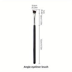 Ultra Fine Angled Eyeliner Brush for Precision Eye Define Makeup