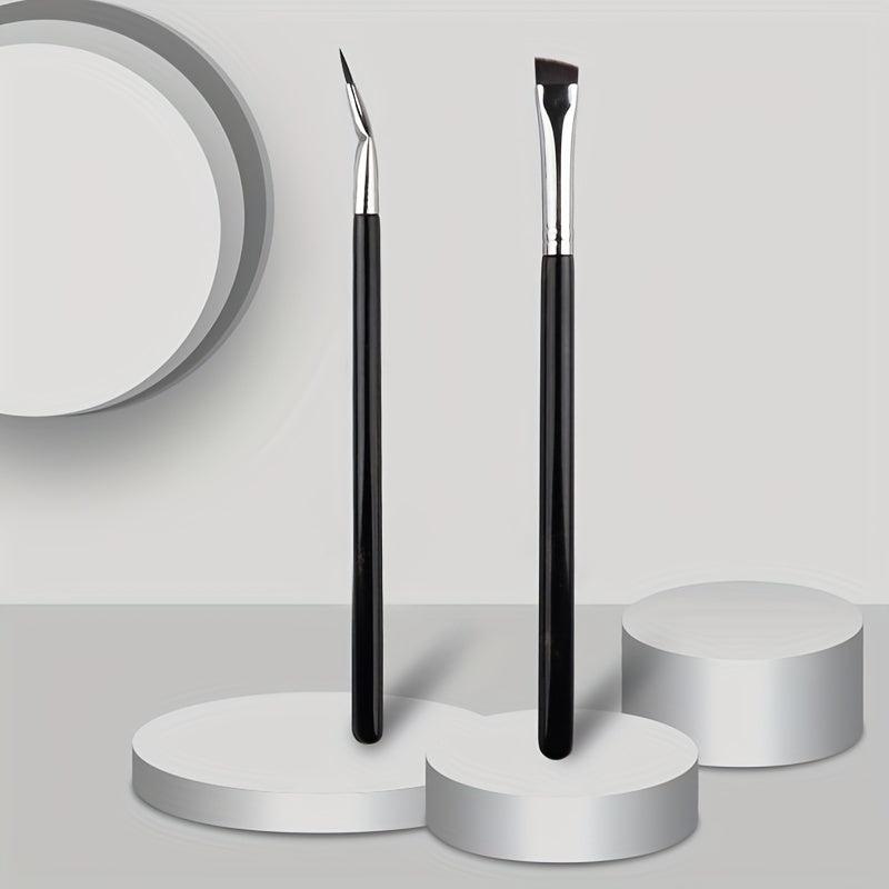 Ultra Fine Angled Eyeliner Brush for Precision Eye Define Makeup