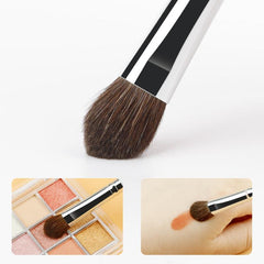 3pcs Eyeshadow Brushes Set with Soft Synthetic Hairs & Wood Handle