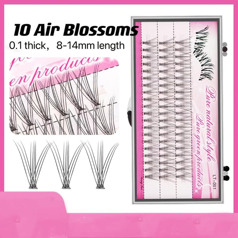 Single Cluster Lashes Segmented Grafting Eyelashes 10 Simulated False Eyelashes