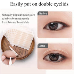 240pcs Eyelid Tape Sticker Invisible Double Fold Eyelid Lace Paste