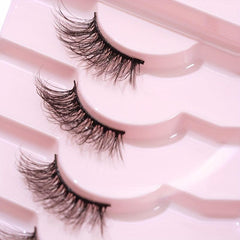 7 Pairs 5D Crisscross Cat Eye Lashes DIY Makeup Natural Volume
