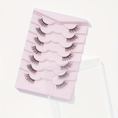 7 Pairs 5D Crisscross Cat Eye Lashes DIY Makeup Natural Volume