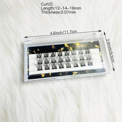 D Curl Volume Lash Clusters for DIY Extensions 100 Clusters 12 14 16mm Mix