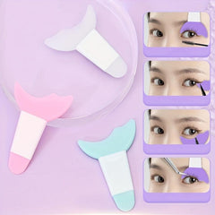 Mascara Eyelash Shield Applicator Guard Tool Reusable Silicone Eyeliner Pads