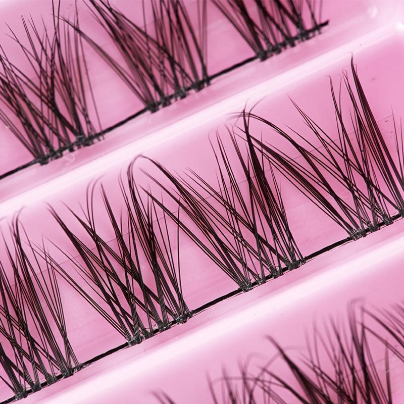 120pcs Wispy Cluster Lashes 8-16mm D Curling Fluffy DIY Eyelash Extension