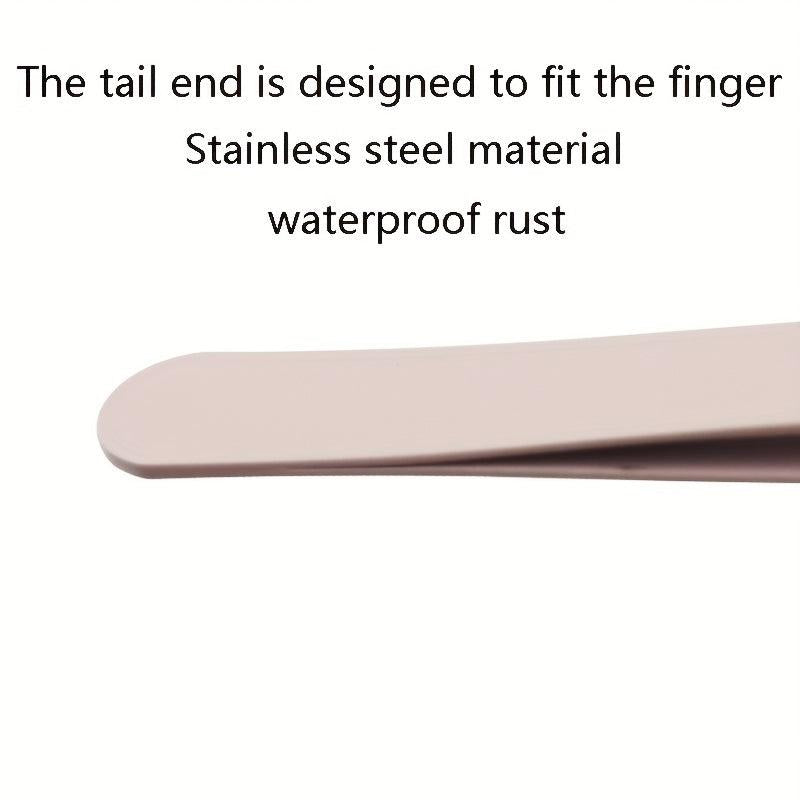 Stainless Steel Precision Eyelash Tweezers Curler Clip