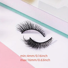 7 Pairs Faux Mink Hair Lashes Cat Eye Fluffy Soft Dramatic Eyelashes
