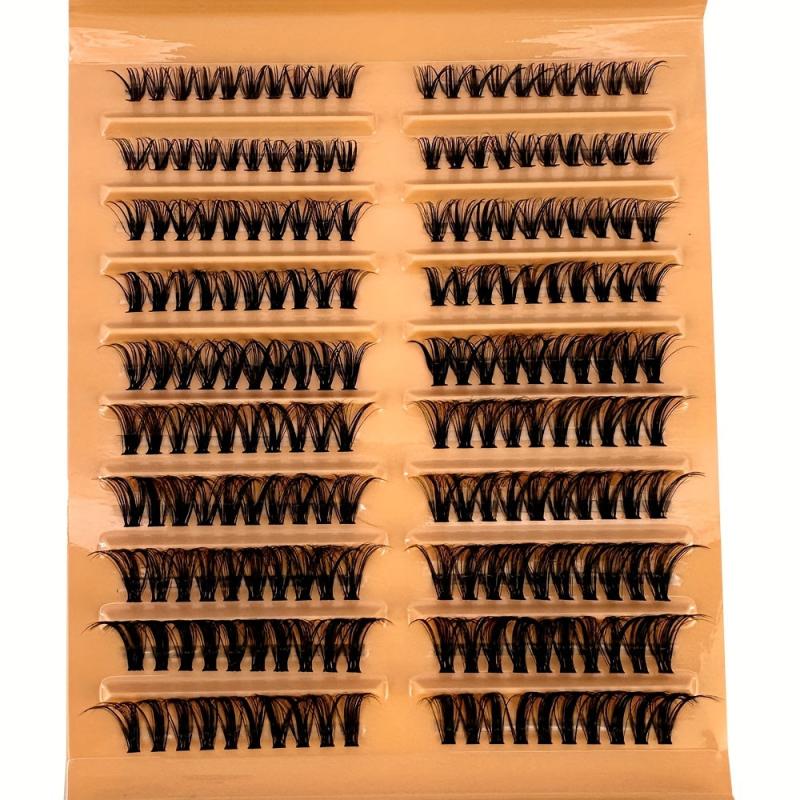 200pcs Faux Mink D Curling DIY Eyelash Clusters 30P 40P 10 16mm Mixed