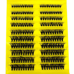 200pcs Faux Mink D Curling DIY Eyelash Clusters 30P 40P 10 16mm Mixed