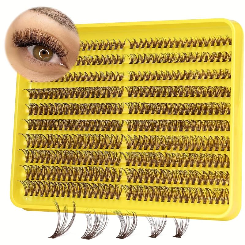 DIY Eyelash Extensions Clusters Natural False Lashes 10-16mm Individual Lashes