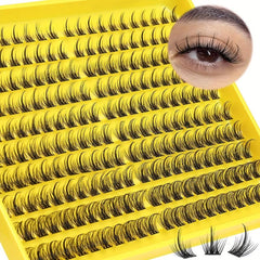 DIY Eyelash Extensions Clusters Natural False Lashes 10-16mm Individual Lashes
