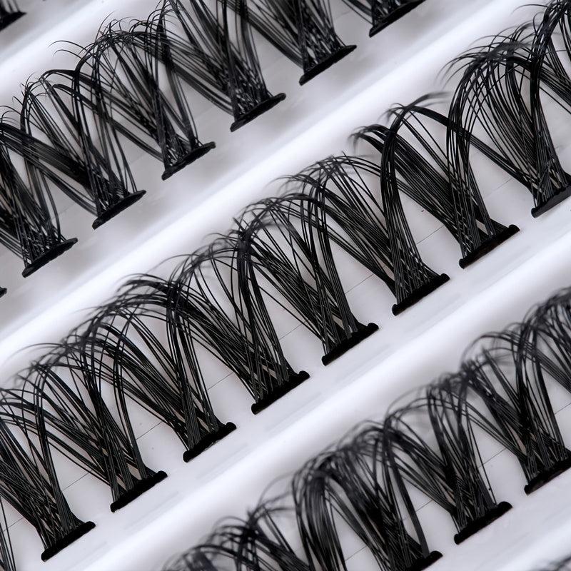 DIY Self Grafting False Eyelashes 10 Rows 200pcs Clusters 3D Effect