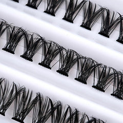 DIY Self Grafting False Eyelashes 10 Rows 200pcs Clusters 3D Effect