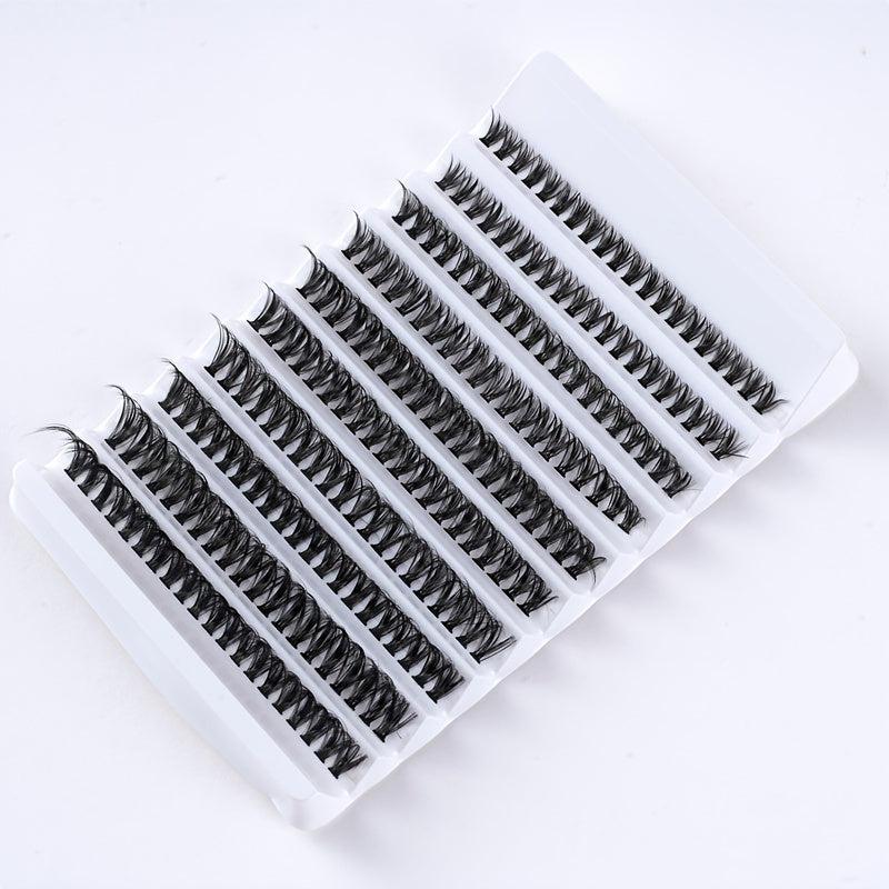 DIY Self Grafting False Eyelashes 10 Rows 200pcs Clusters 3D Effect