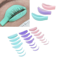 7 Pairs Silicone Eyelash Perm Pad Extension Lifting Rods Shield