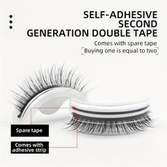 Self-adhesive False Eyelashes Round Box C Curling