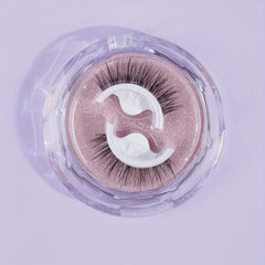 Self-adhesive False Eyelashes Round Box C Curling